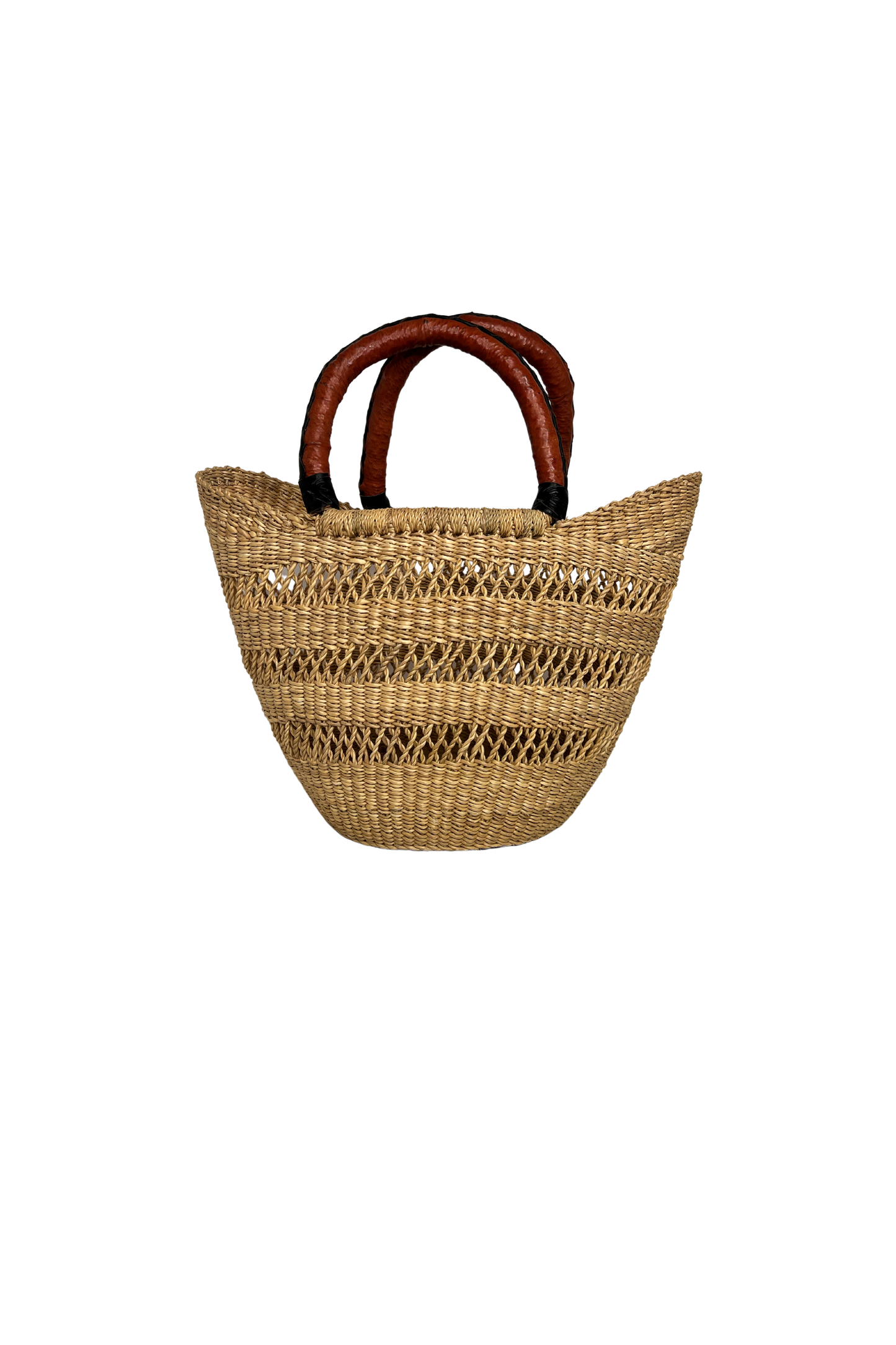 Small Mesh Bolga- Natural